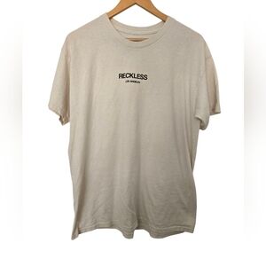 Reckless Cream T-Shirt Size Youth Large